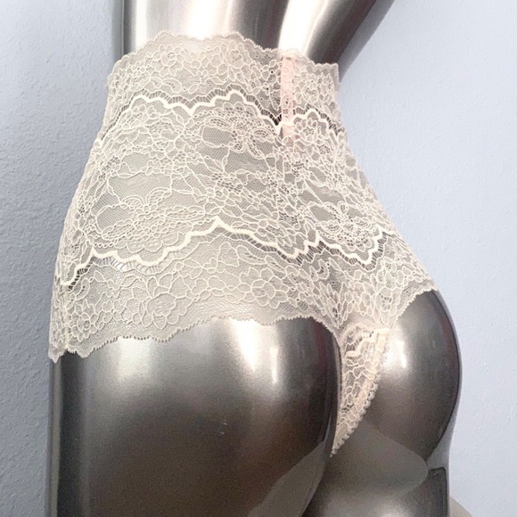 Victorias Secret Nwt Corded Lace Lot of 2 High Waist Thong Panty Panties Small S - Picture 4 of 7